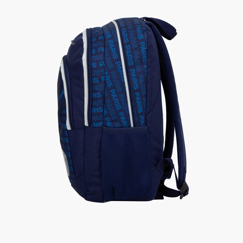 PSG Logo Detail Backpack for Kids - Navy Blue - Image 5